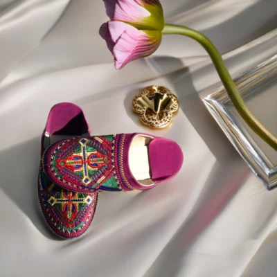 手工制作正品摩洛哥Baboche女式拖鞋(快速发货) — 第 1/3 张图片