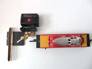 Vtg. 1951 American Flyer S Gauge 715 Auto Unloading Car and 707 Red Coupe Manoil - Picture 1 of 19