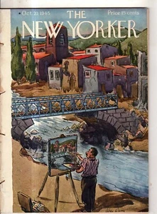 1945 New Yorker October 20 - The artist resumes his work in war-ravished Italy - Picture 1 of 1