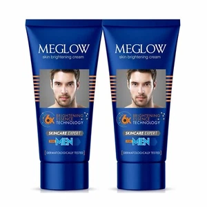 2 Pack X Meglow Premium Fairness Cream For Men Whitening & Glowing Essence 50gm - Picture 1 of 3
