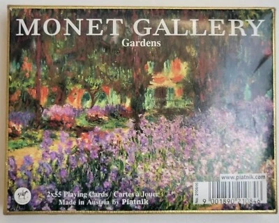 Monet's Gallery Gardens Playing Cards Double Deck - Brand New - Image 1 of 2