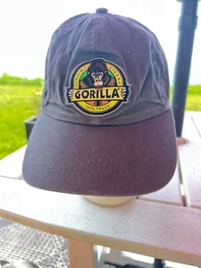 Cappello berretto Gorilla Tape logo su cotone grigio gancio passante buone condizioni - Foto 1 di 9