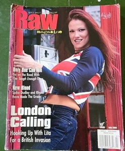 WWF Raw Magazine July 2001 Divas Lita Professional Wrestling  - Bild 1 von 4