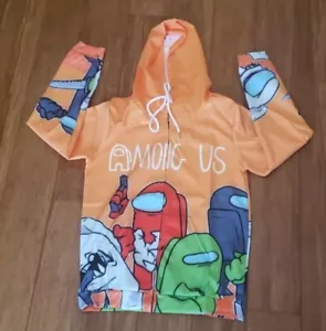 UNISEX AMONG US GAME DIGITAL PRINT HOODIE PULLOVER FULL ZIP SWEATER BOYS/GIRLS - Picture 1 of 5