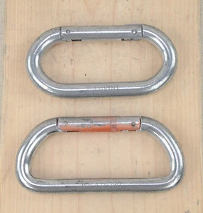 Liberty USA Carabiners - Oval & D Orange Gate - Collector Vintage 1970's - Rare - Picture 1 of 14