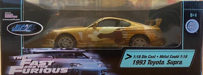 Rare Fast & Furious 1993 Toyota Supra Diecast Car 1:18 Ertl Racing Champions NIB - Image 1 of 4