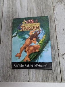 Vintage Walt Disney Tarzan Movie Logo Promo Pinback Button USA 2"X3" - Picture 1 of 4