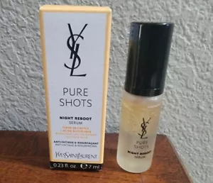 YSL Yves Saint Laurent PURE SHOTS Night Reboot Serum .23 oz. TRAVEL SIZE New - Picture 1 of 1