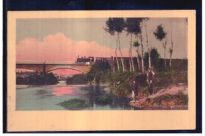 Cartolina con Timbro Caraglio Treno su Ponte AD757 - Imagen 1 de 2