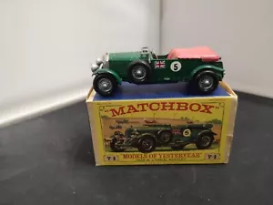 G613-MATCHBOX MODELS OF YESTERYEAR Y-5-A 1929 LEMANS BENTLEY WITH BOX. - Picture 1 of 11