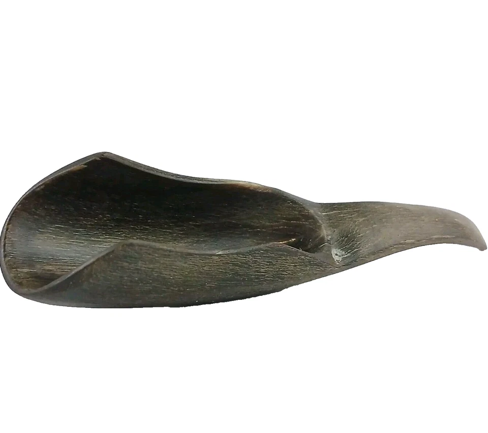 19th Century Mountain Goat Carved Horn Spoon Scoop 5.5 inches - Image 1 of 4