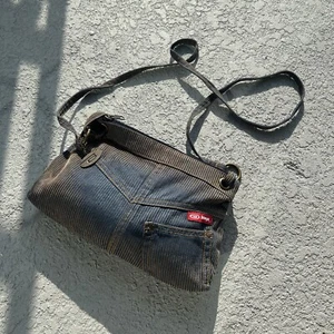 Bongo Denim Jean Style Y2K Vintage Pocket Embellished Shoulderbag - Picture 1 of 9