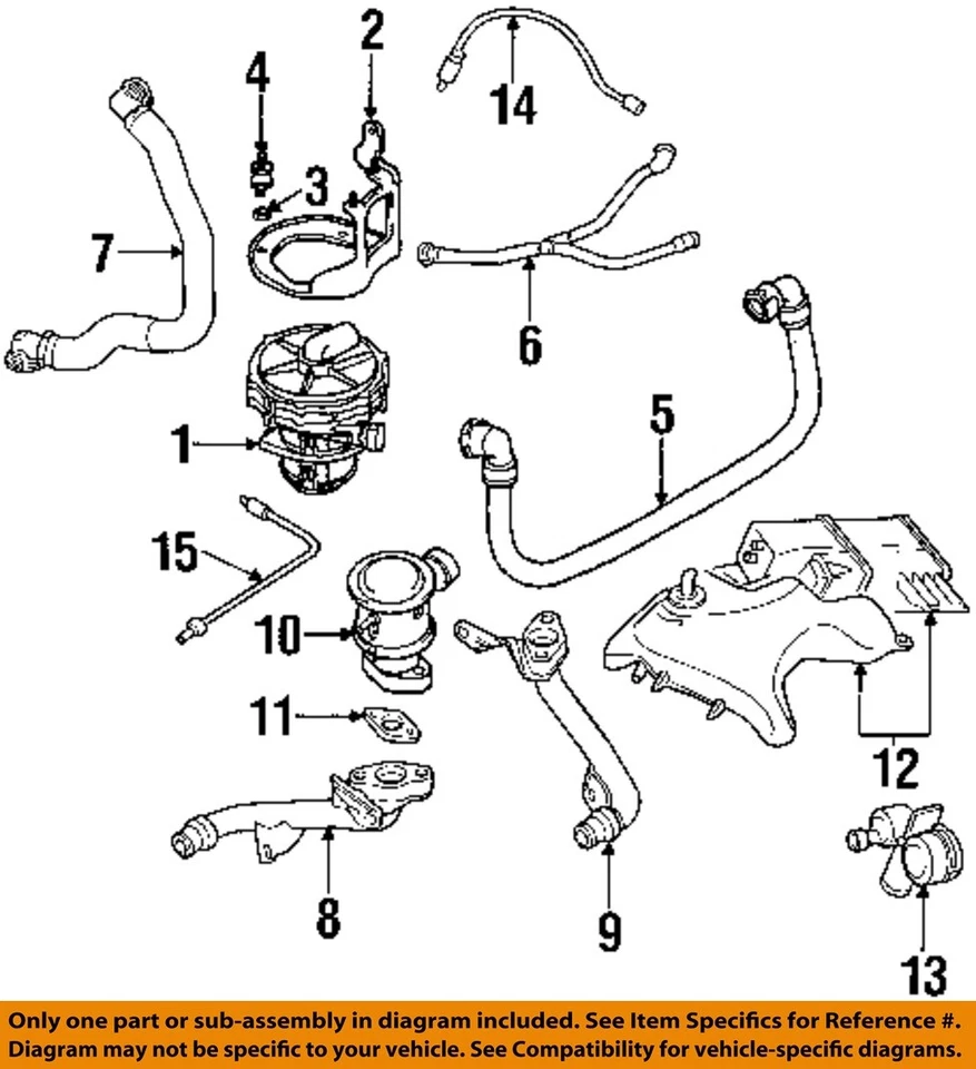 BMW OEM 02-05 545i Emission Components-Control Valve Gasket 11727506214 - Image 1 of 1