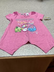 GIRLS SHIRT SHOPKINS STYLE ICONS PINK SHORT SLEEVED S (10-12) NWT - Picture 1 of 4