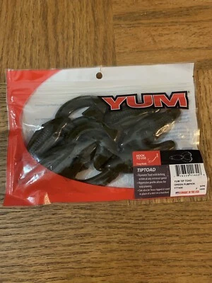 YUM Fishing Bait Tiptoad Green Pumpkin - Image 1 of 4