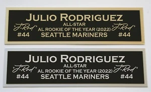 Julio Rodriguez Mariners Typenschild für signed handsigniertes Baseball Trikot Foto - Bild 1 von 2