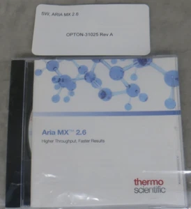 (NEW) Thermo Scientific Aria MX 2.6 OPTON-31025 XCali-65119 Software CD only - Picture 1 of 4
