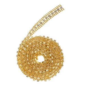 Strassborte selbstklebend Dekoband Glitzerband Gold Hochzeit Party Deko - Bild 1 von 11