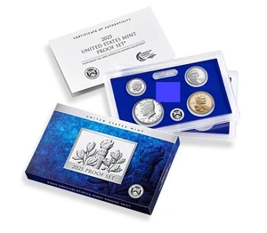 Juego de prueba S 2025 caja original y certificado de autenticidad 9 monedas revestidas CN sin centavo - Imagen 1 de 1