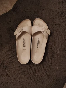 Sandalias de goma BIRKENSTOCK Madrid EVA para mujer talla 40 EE. UU. talla 38 blancas - Imagen 1 de 2