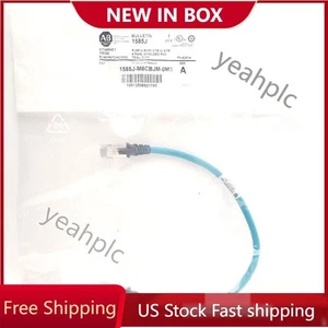 Allen Bradley 1585J-M8CBJM-0M3 Connection Cable RJ45 Male to Male US Free Tax - Picture 1 of 9