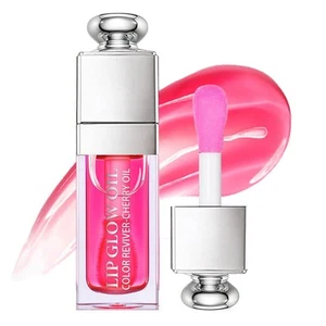 Hydrating Lip Glow Oil, Oil Gloss Transparent Toot Tinted RASPBERRY - Picture 1 of 8