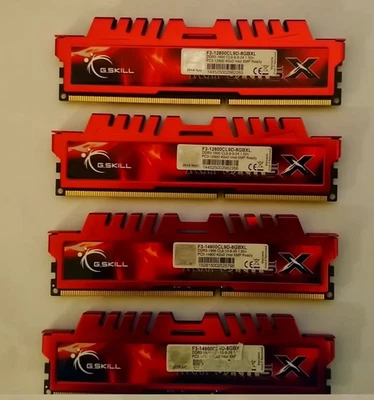 G.Skill Ripjaws X 4x 4GB DDR3 Desktop  RAM [2*1600Mhz + 2*1866Mhz] 16GB KIT 1.5V - Image 1 of 2