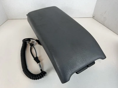 1998-2003 OEM Mercedes-Benz CLK320 Center Console Black Leather Armrest Storage - Image 1 of 4