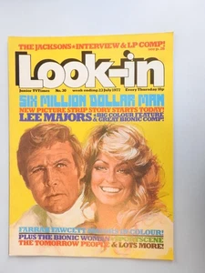 Look-in Magazine #30 - 23rd Jul 1977 - Lee Majors Farah Fawcett Jacksons Bionic - Picture 1 of 3
