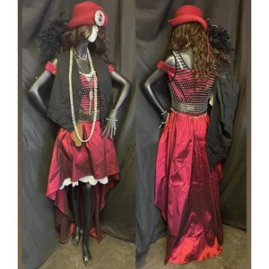 Disfraz de pirata cosplay - Hecho a mano único en su tipo - Mujer talla mediana 11 - Imagen 1 de 1