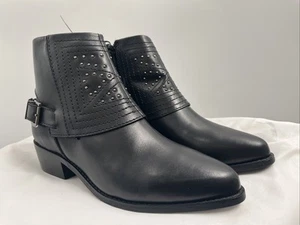 Botas al tobillo Oobash para mujer Jully Cherry tachonadas vaqueras cortas occidentales talla 8B - Imagen 1 de 18