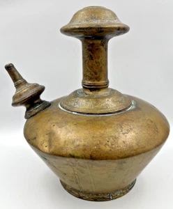 Vintage ottone Kandi Hookah Java Island Indonesia raro decorazione da collezione - Foto 1 di 13