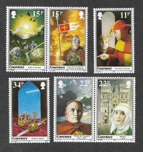 Guernsey William the Conqueror Battle of Hastings 1987 mnh set - Bild 1 von 1