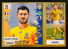 2018-19 Panini FIFA 365 Blue back #376 Andre-Pierre Gignac Tigres gold sticker