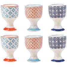Ceramic Egg Cup Cups Kitchen Breakfast Porcelain Dining - Nicola Spring - x6