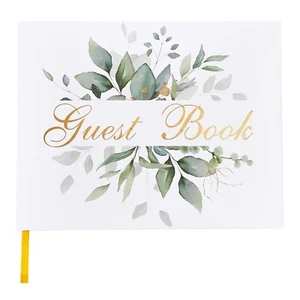 Wedding Guest Book - Guest Sign in Book - Wedding Reception Registry Book - H... - Picture 1 of 6