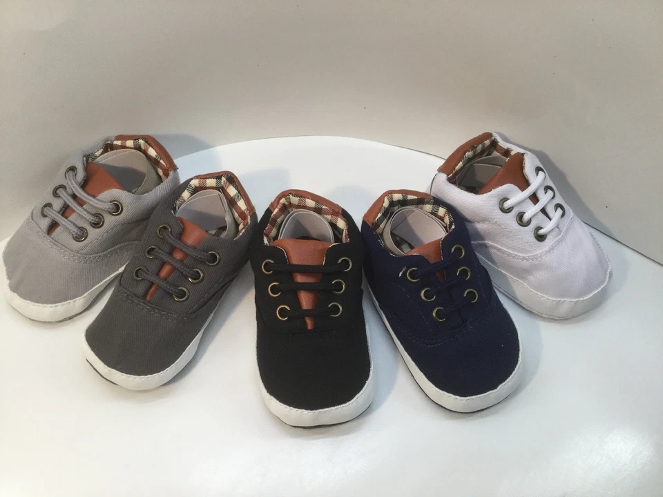 BABY  BOY CANVAS SHOES AUTUMN SEASON ANTI SLIP 0 To 18 Months .New From PUSEKY - Image 1 of 4