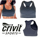 💖 Crivit Fitness Ladies Sports Bra Natural Evolution Blue Size S, M, L New 💖