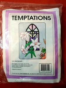 Vtg. (1996) Temptations "Easter Joy" Plastic Canvas Kit No. 7314 NOS. - Picture 1 of 5