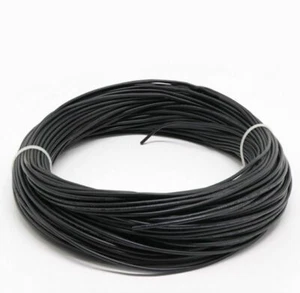 22 AWG tinned copper stranded hook up wire, 25 feet Black UL1007, 300v US Made - Picture 1 of 3