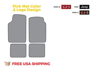 ACC FITS 1955-1958 Jeep Willys CJ-5 Floor Mat 4pc Loop - Picture 1 of 7