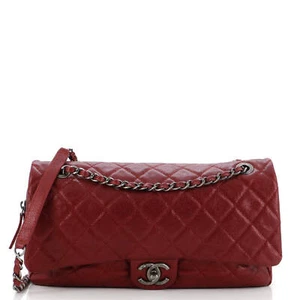 Chanel Easy Flap Bag Quilted Caviar Jumbo - Picture 1 of 8