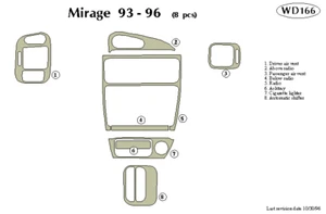 MITSUBISHI MIRAGE 1993 1994 1995 1996 DASH TRIM KIT - Bild 1 von 1