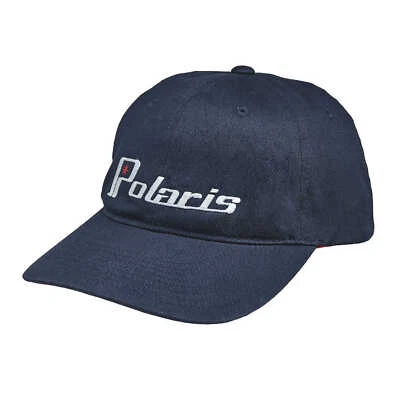 Polaris Men's Flexfit Hat with Retro White Polaris® Logo, Navy | 2860592 - Изображение 1 из 2