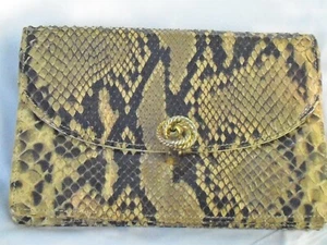 Monedero clutch de piel de serpiente para damas de 1950 ~ envío gratuito - Imagen 1 de 5