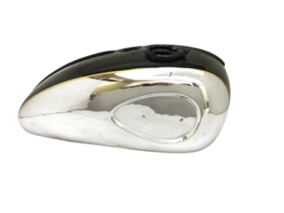 Gas Tank For Bsa A65 1968-69 Us Specs 2 Gallon In Black Paint &Chrome - Image 1 of 4