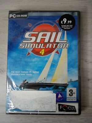 SAIL SIMULATOR 4 PC CD-ROM GAME FACTORY SEALED VINTAGE RARE RETRO GAMING - Image 1 of 2