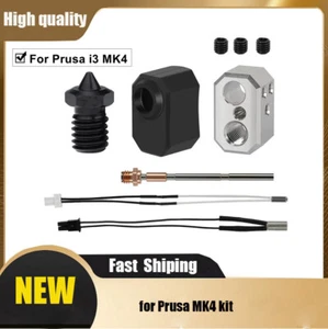 24V 60W Hardened Steel Nozzle For Prusa i3 MK4 Hotend Kit Bimetal Heatbreak HAU - Photo 1/13