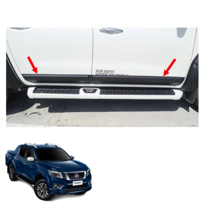 Protector de moldura lateral negro mate 4 piezas moldura para Nissan Np300 Navara D23 2015 16 17 Foto 1 de 4