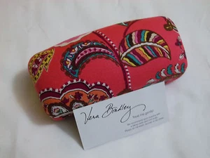 Vera Bradley CALL ME CORAL Hard EYEGLASSES, SUNGLASSES CASE for PURSE Tote  NWOT - Picture 1 of 4